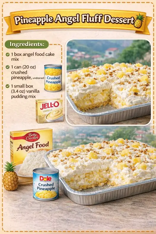 Pineapple Angel Fluff Dessert