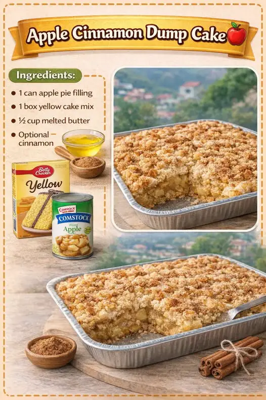 Apple Cinnamon Dump Cake