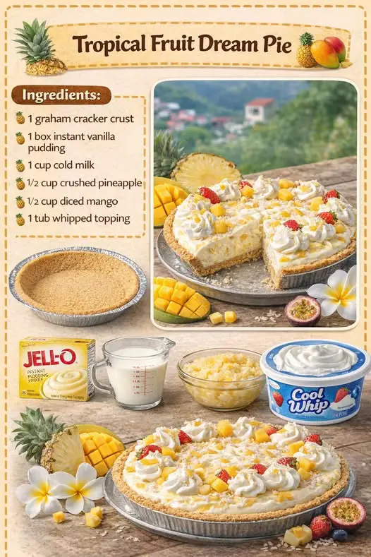 Tropical Fruit Dream Pie