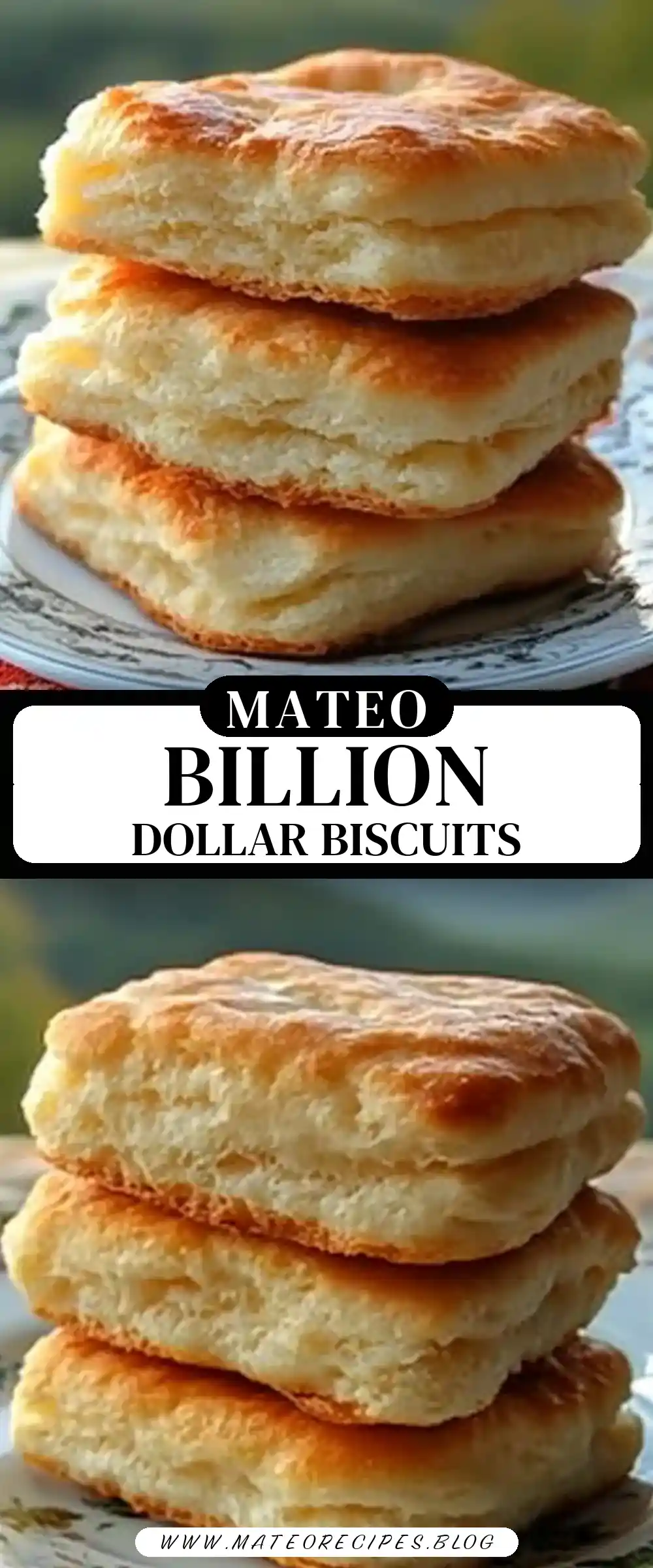 Pinterest pin (Design 3) for Billion Dollar Buttery Biscuits