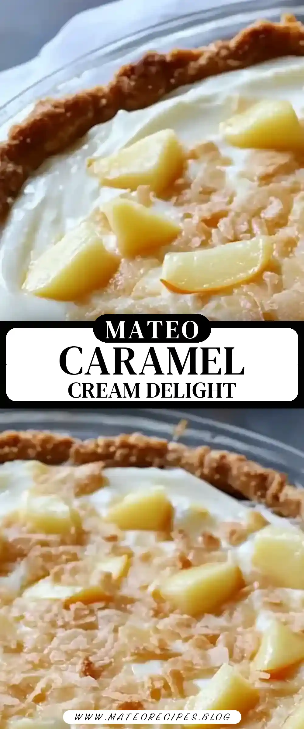 Pinterest pin (Design 3) for No-Bake Caramel Cream Cheese Pie š®