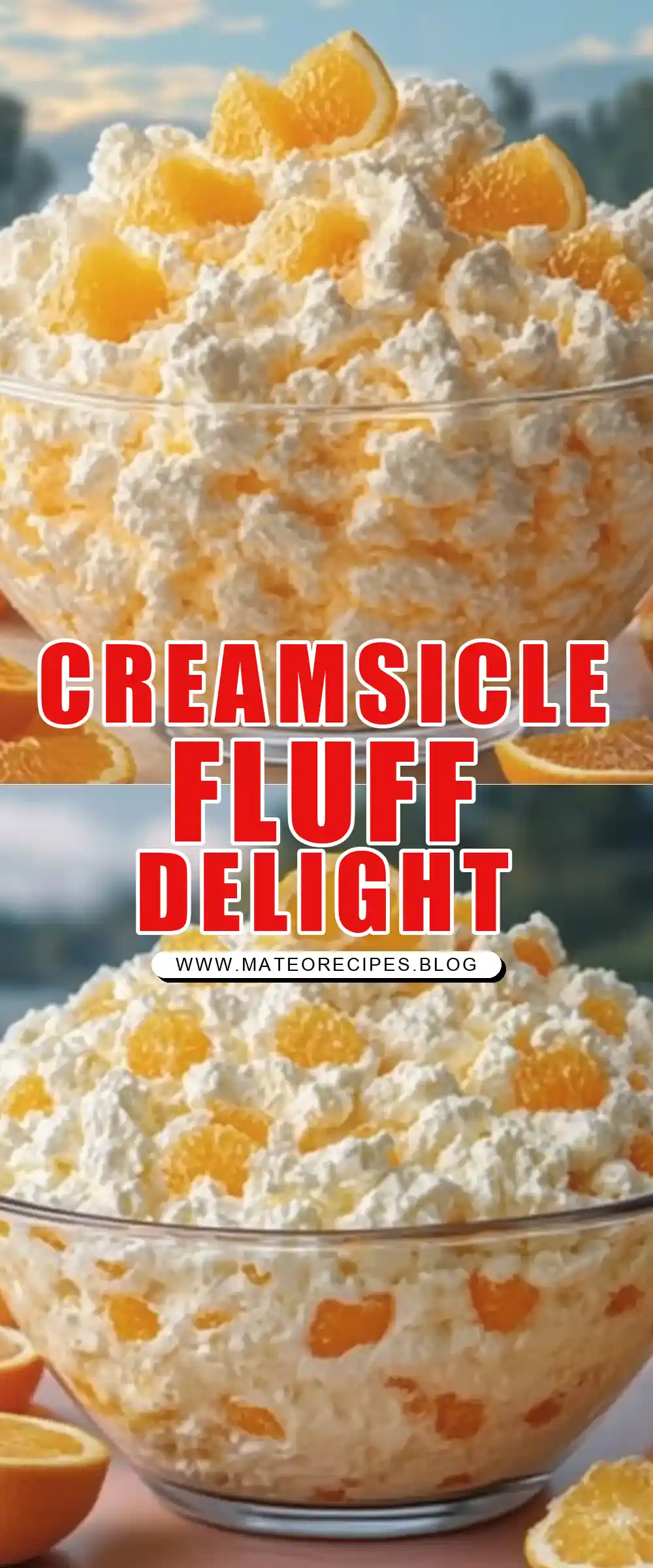 Pinterest pin (Design 1) for Orange Creamsicle Fluff š