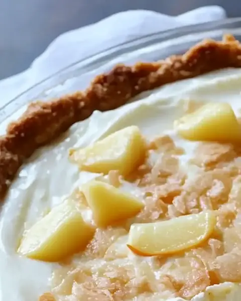 A delicious plate of No-Bake Caramel Cream Cheese Pie š®