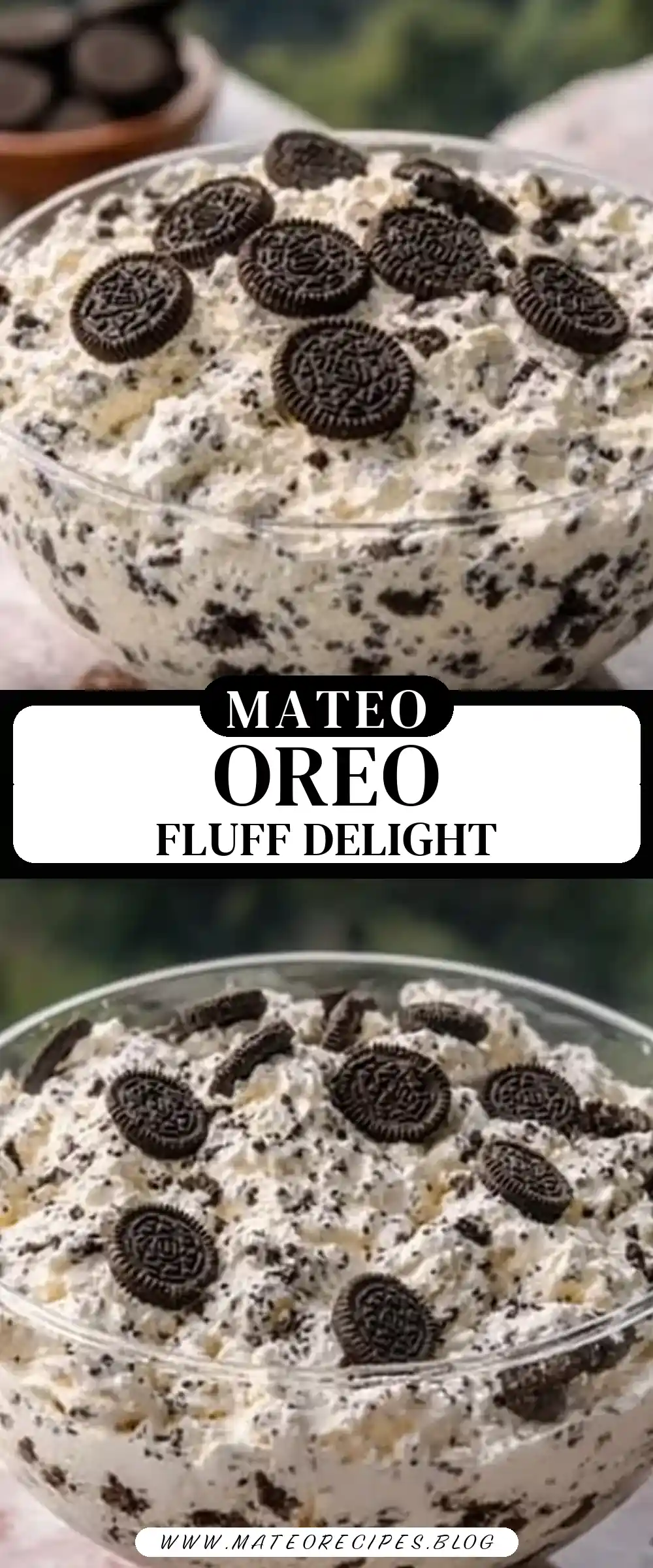 Pinterest pin (Design 3) for Oreo Cheesecake Fluff