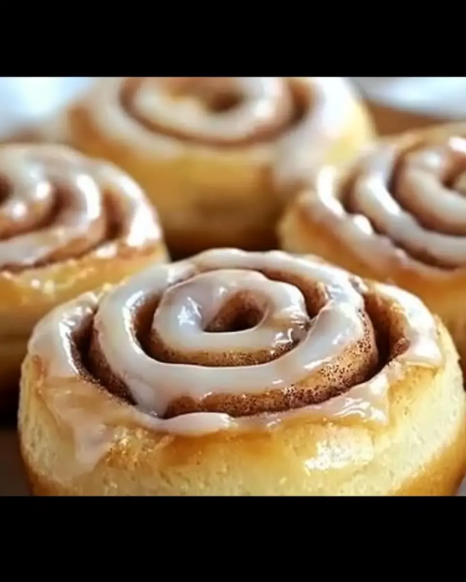 A delicious plate of One Hour Cinnamon Rolls