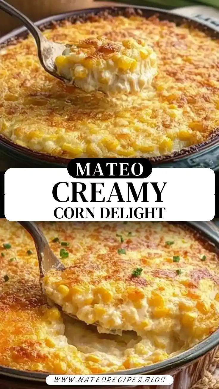 Pinterest pin (Design 3) for Corn Casserole