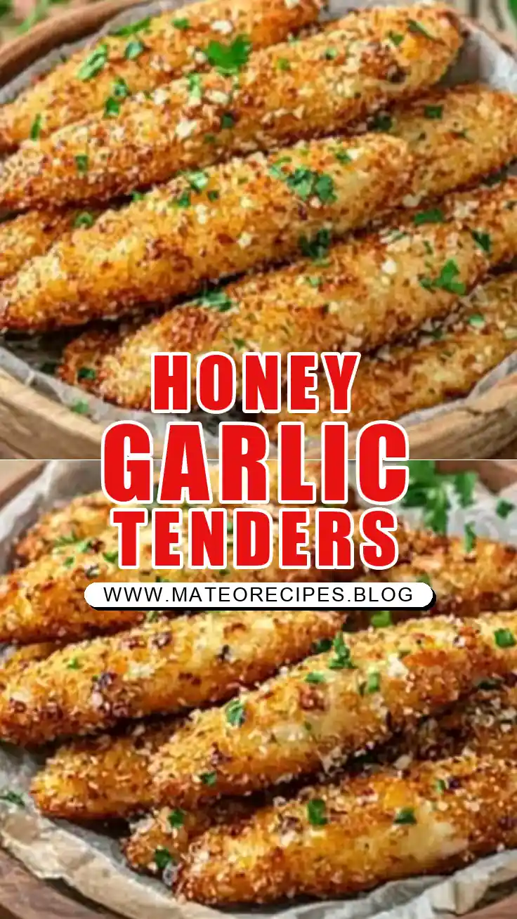 Pinterest pin (Design 1) for Air Fryer Honey Butter Garlic Chicken Tenders