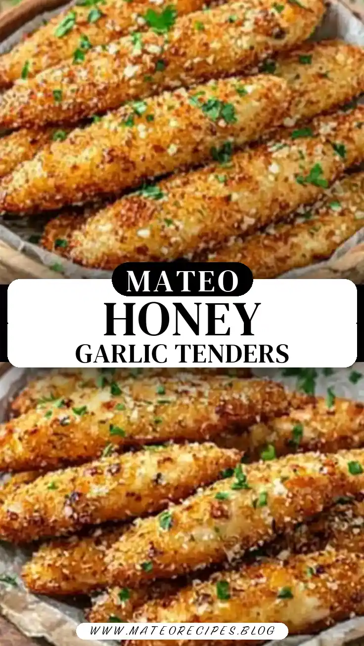 Pinterest pin (Design 3) for Air Fryer Honey Butter Garlic Chicken Tenders