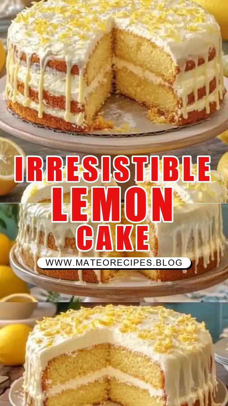 Pinterest pin (Design 1) for A Lemon Cake To Die For 🍰💛