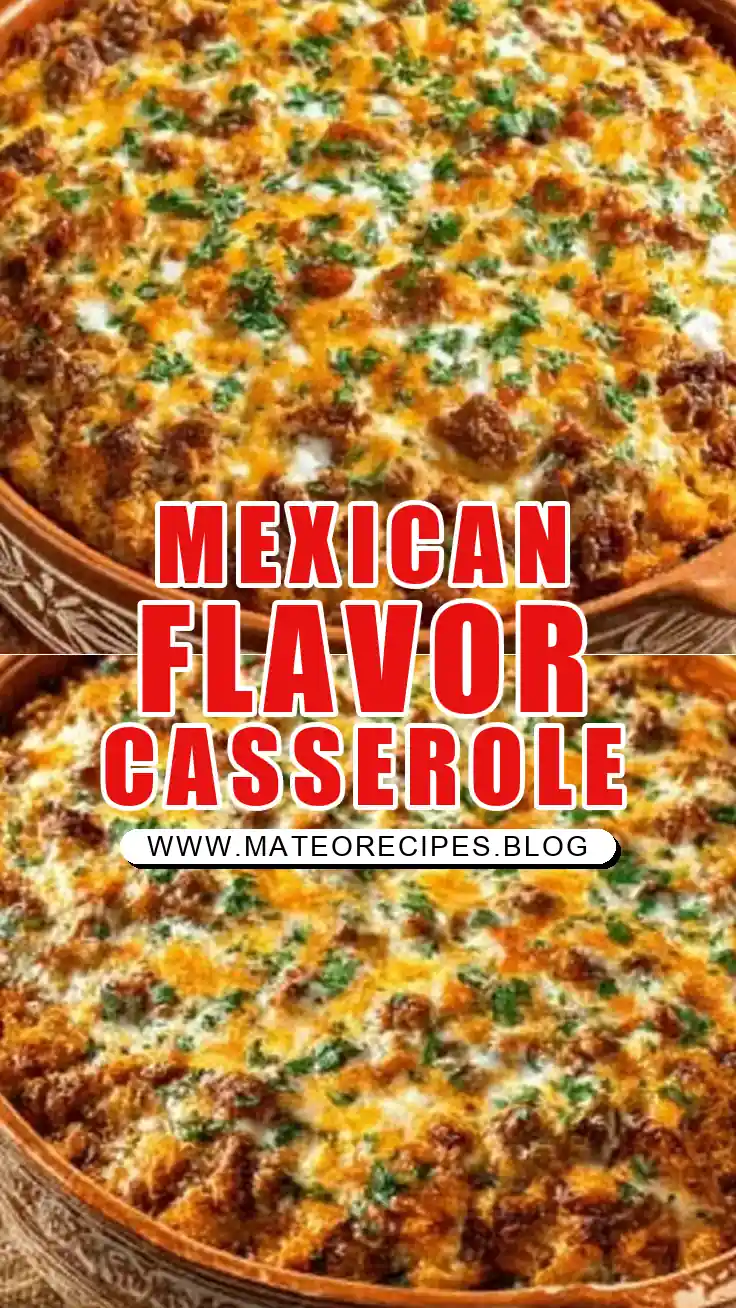 Pinterest pin (Design 1) for Mexican White Trash Casserole