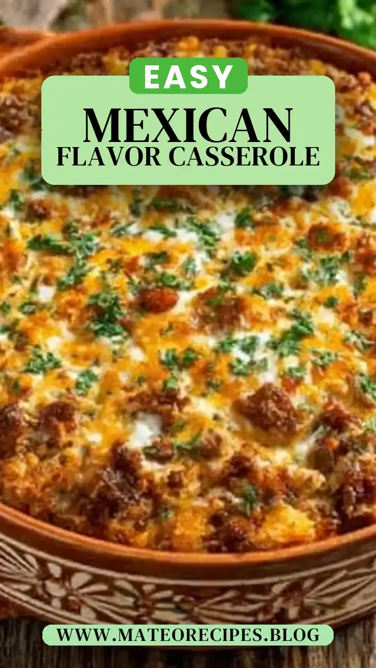 Pinterest pin (Design 2) for Mexican White Trash Casserole