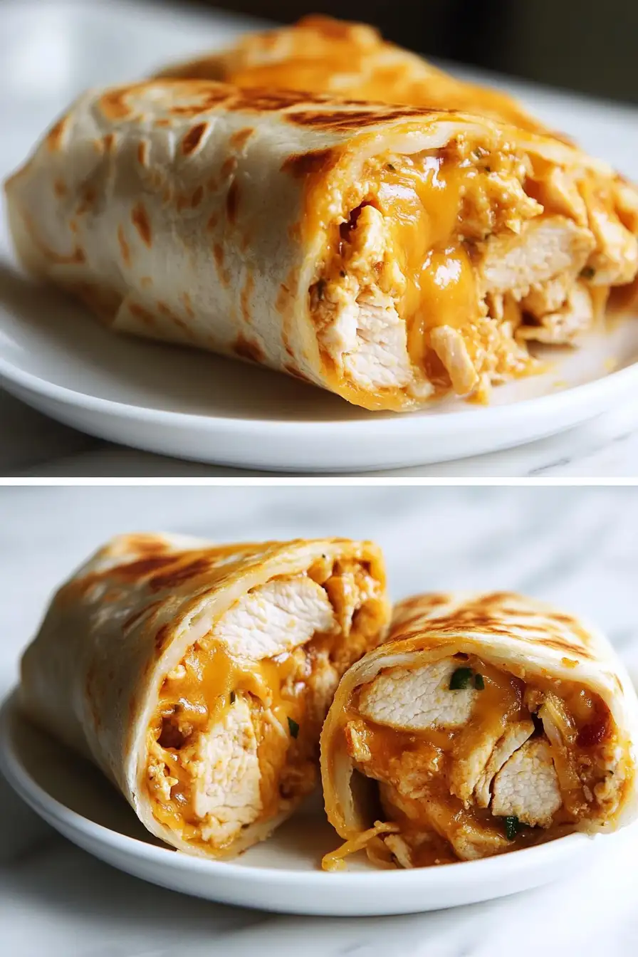 Irresistible Cheesy Garlic Chicken Wraps Ready in 15 Minutes