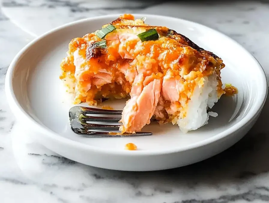 Spicy Salmon Sushi Bake