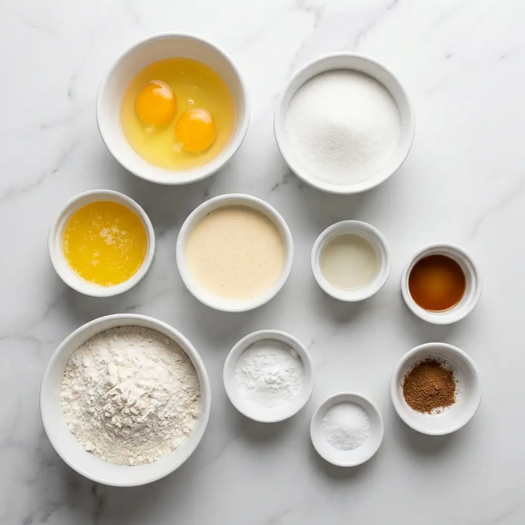 Ingredients for Christmas Eggnog Bread