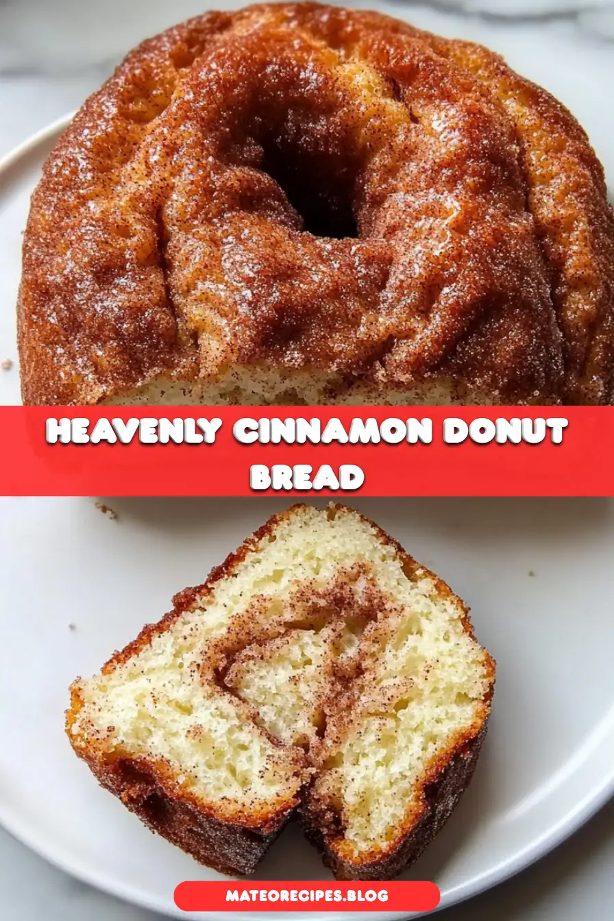 Irresistible Cinnamon Donut Bread - A Heavenly 5-Ingredient Delight