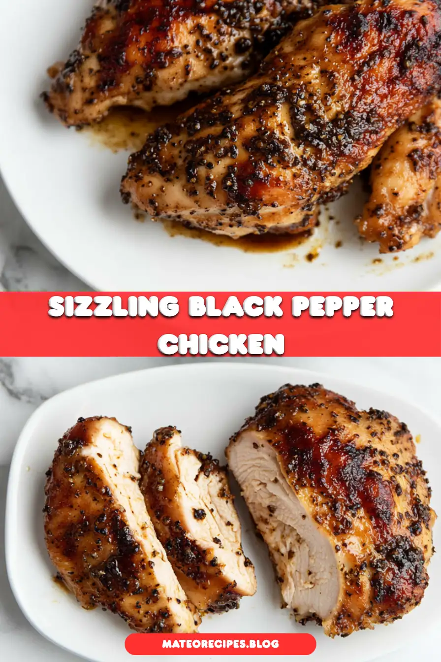 Sizzling Black Pepper Chicken with Crisp Veggies & Garlic Soy Glaze