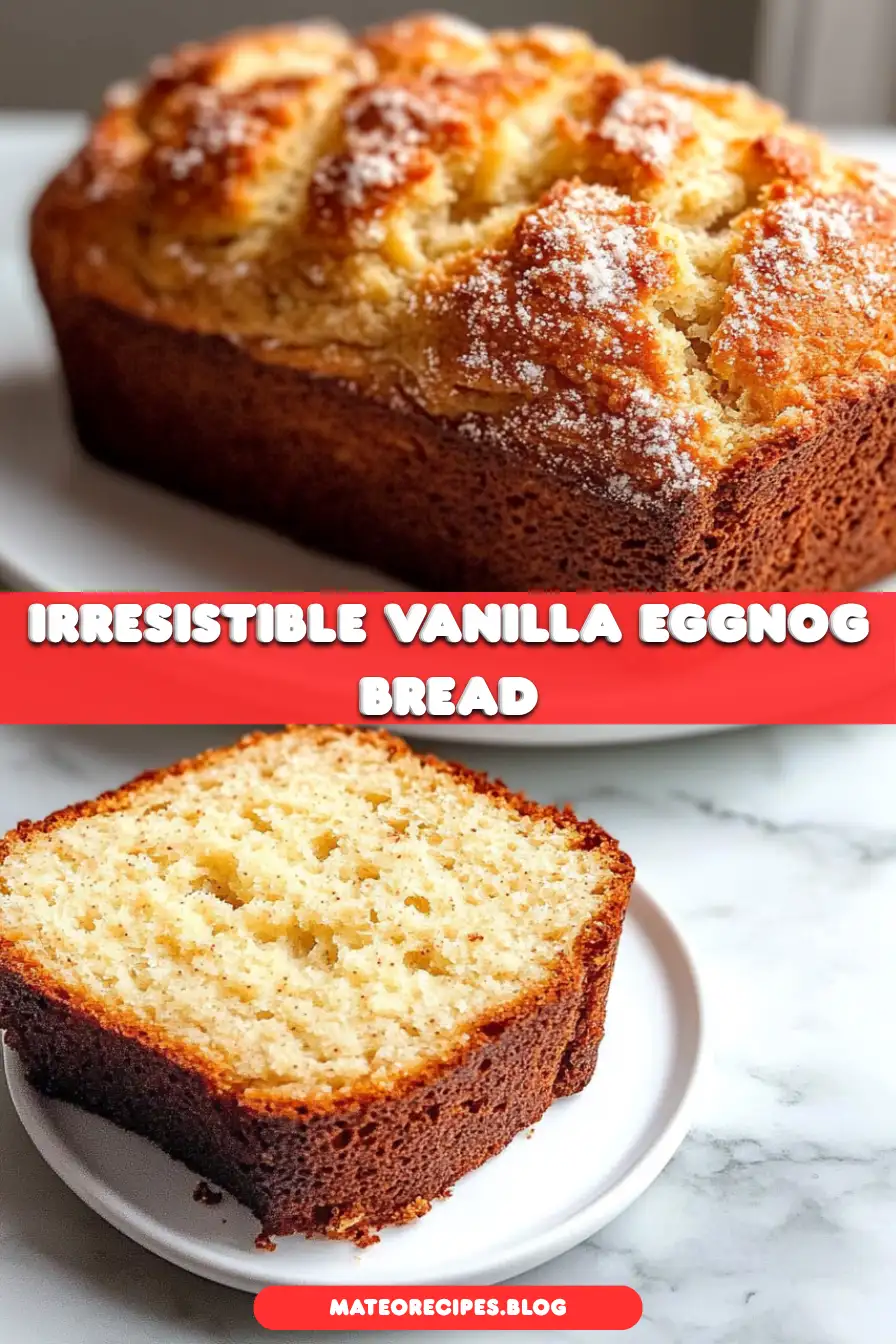 Vanilla Eggnog Bread with Crumb Topping