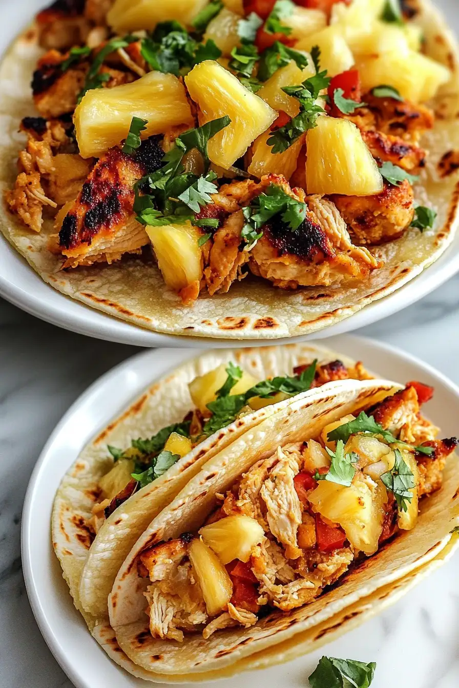 Pineapple Chicken Tacos