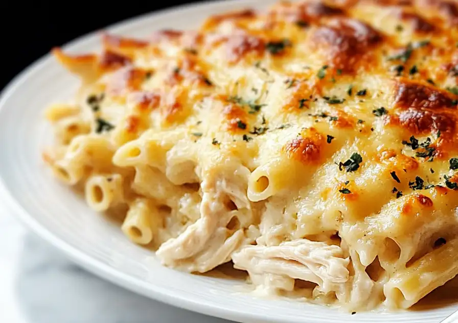 Chicken Alfredo Baked Ziti