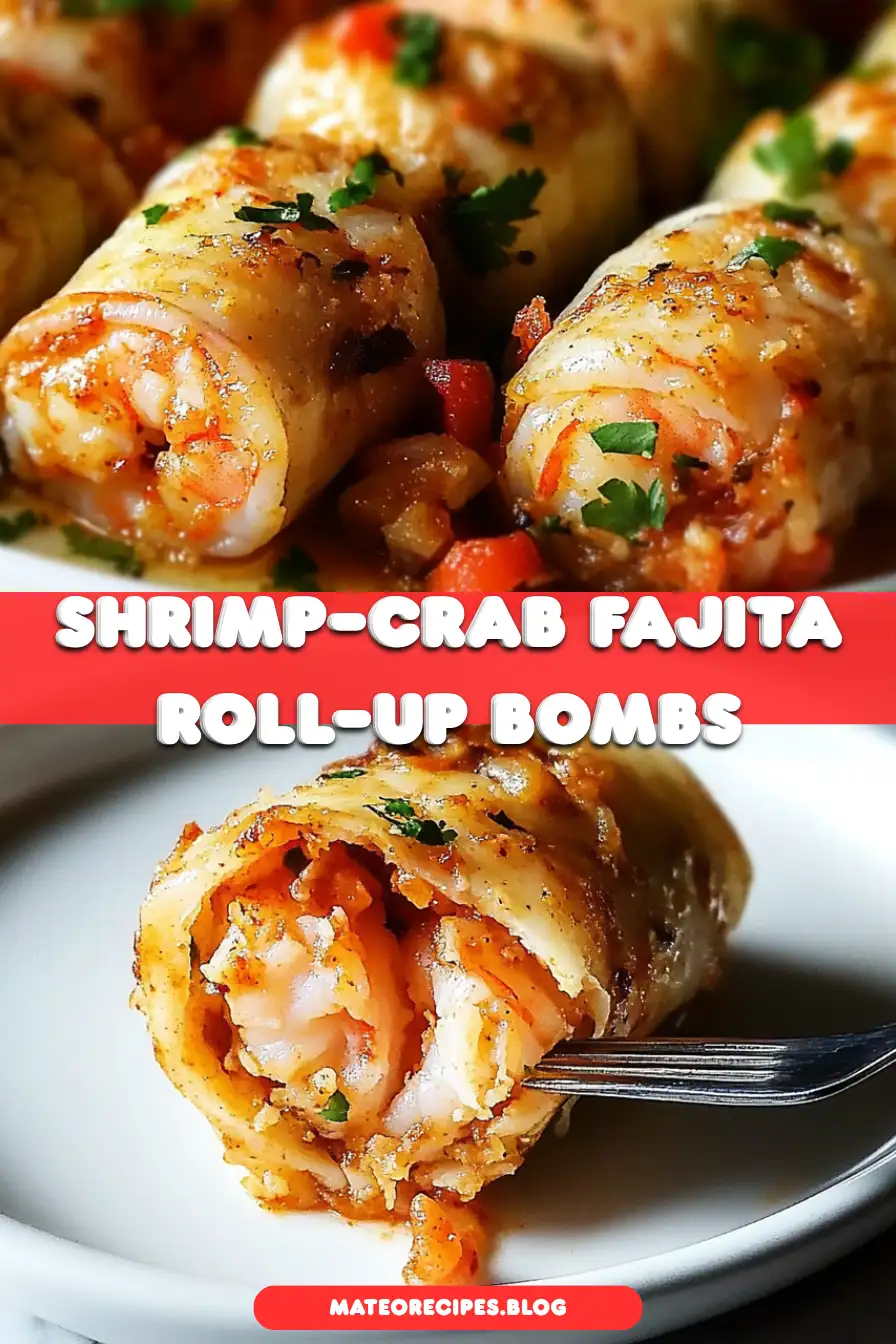 Shrimp-Crab Fajita Roll-Up Bombs