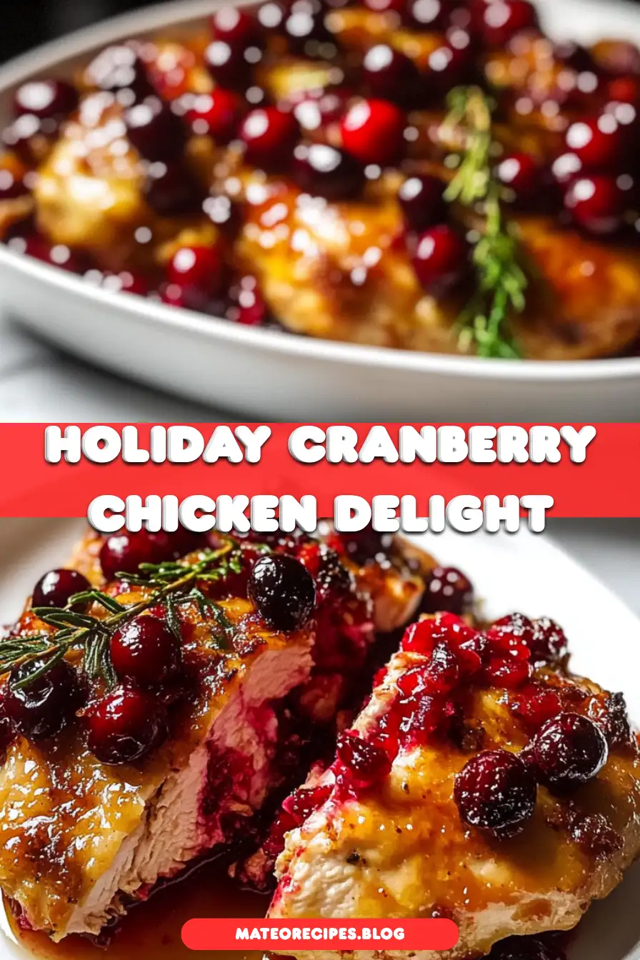 Holiday Cranberry Chicken Bake