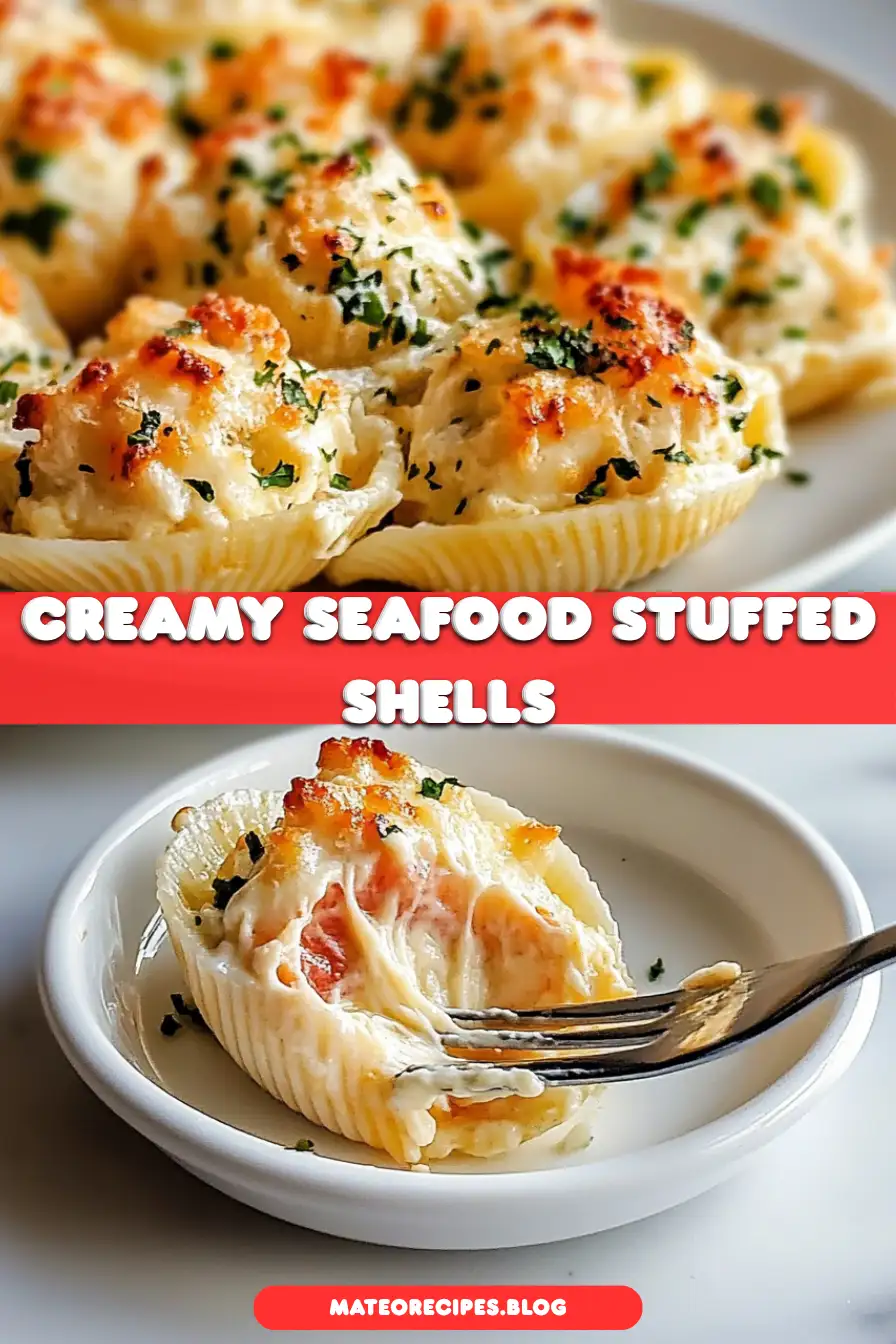 Creamy Seafood Stuffed Shells