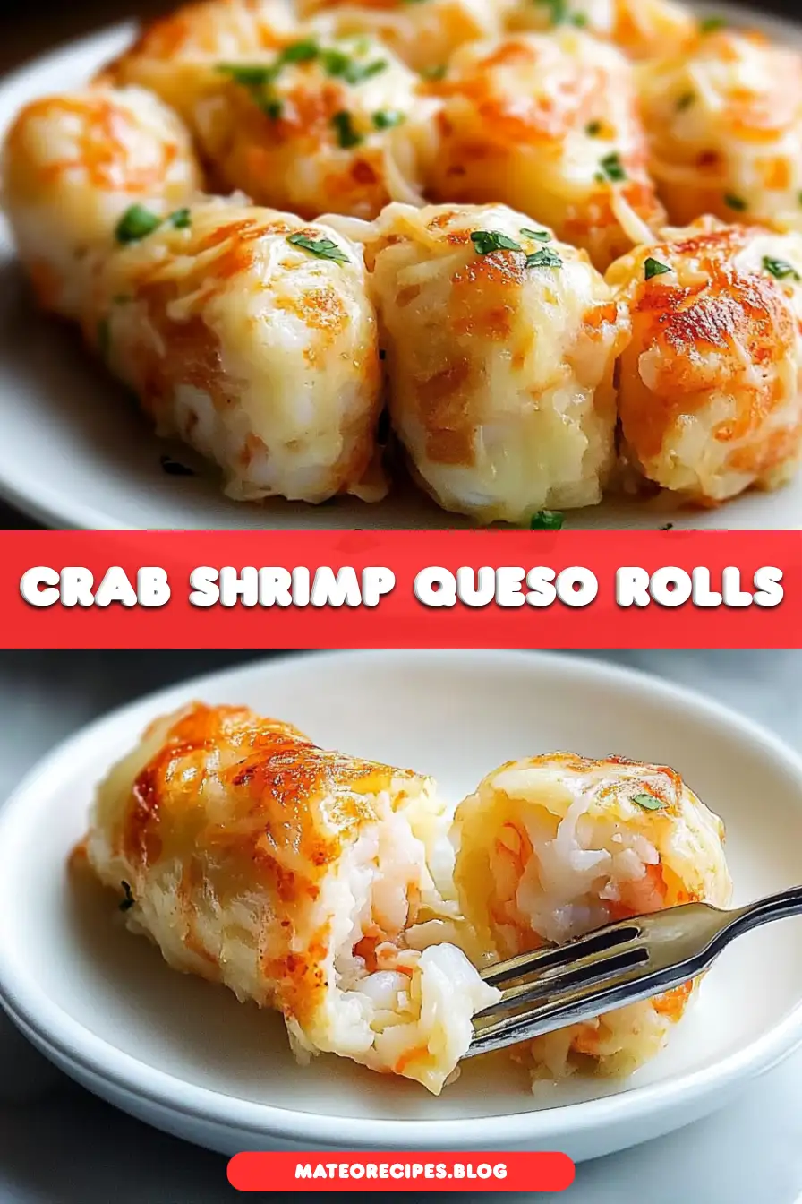 Crab Shrimp Queso Rolls