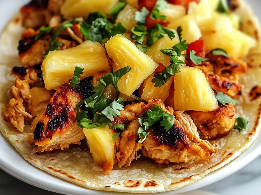 Pineapple Chicken Tacos