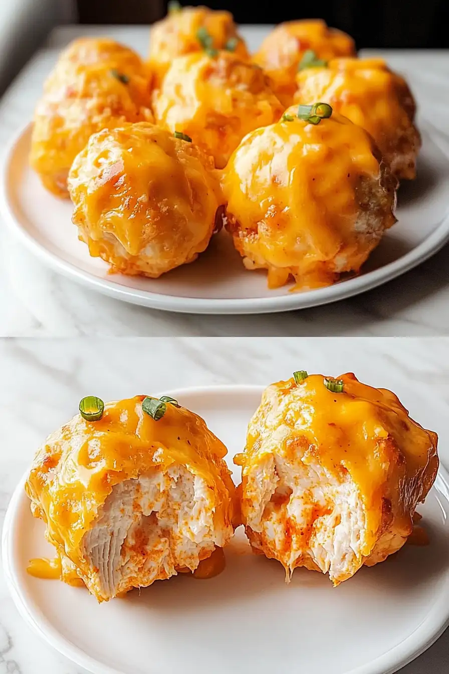 Cheesy Buffalo Ranch Chicken Bombs