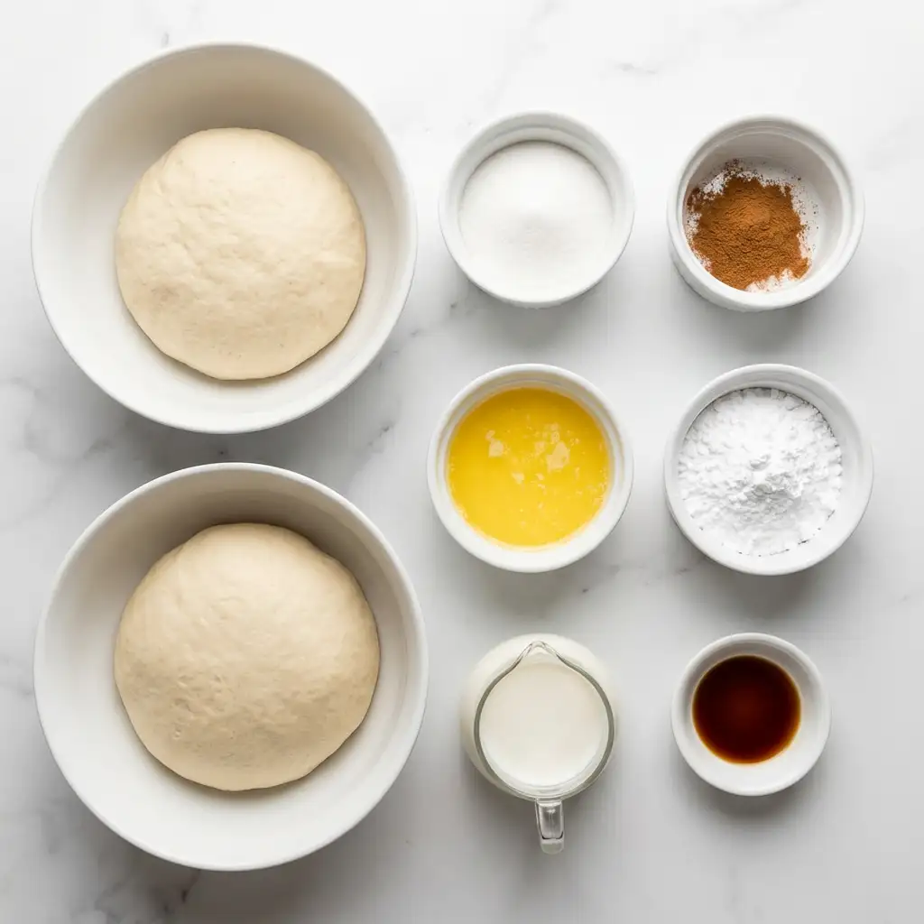 Ingredients for Dollywood Cinnamon Bread with Icing