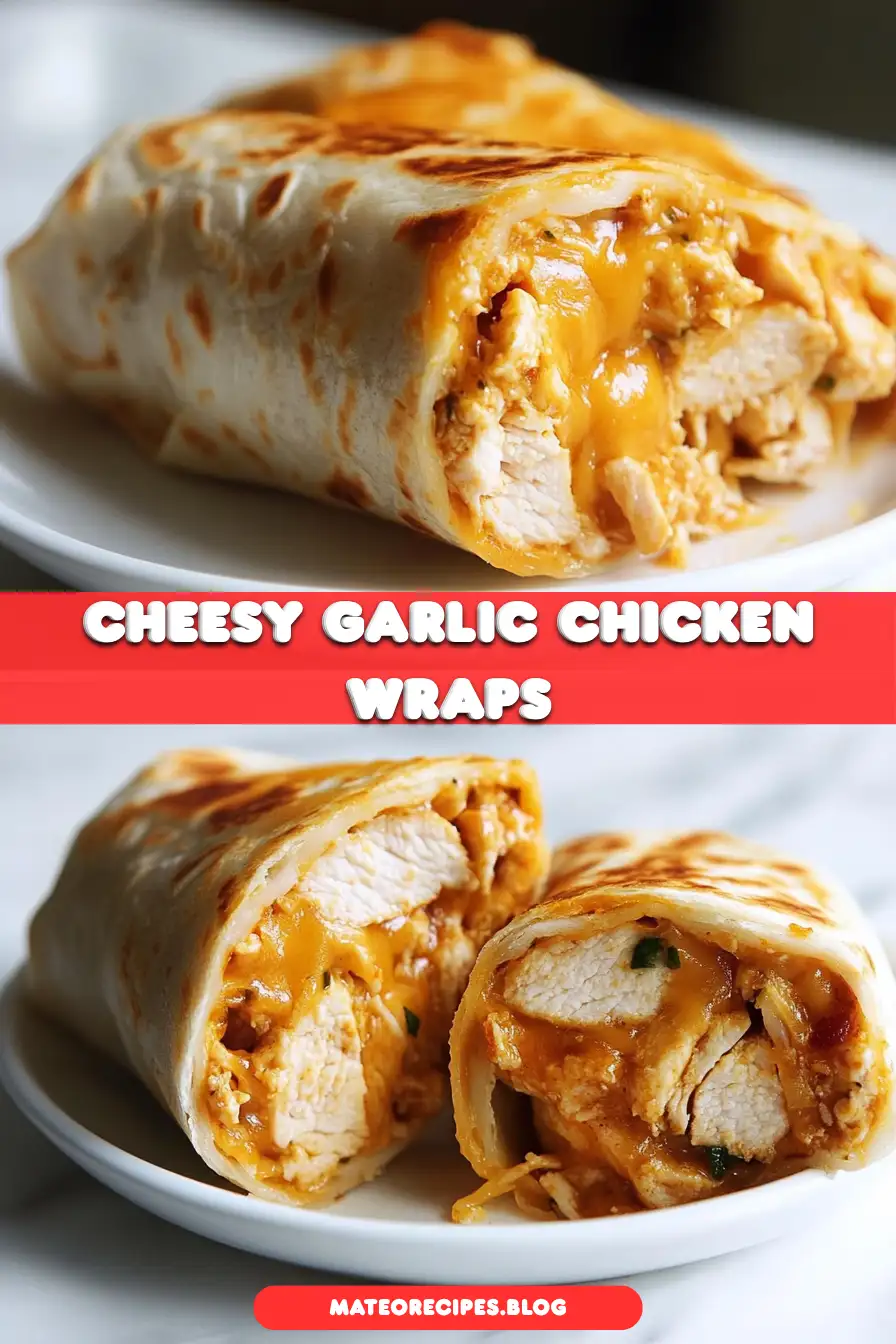 Irresistible Cheesy Garlic Chicken Wraps Ready in 15 Minutes
