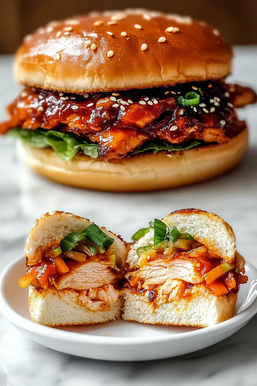Korean BBQ Chicken Sandwich