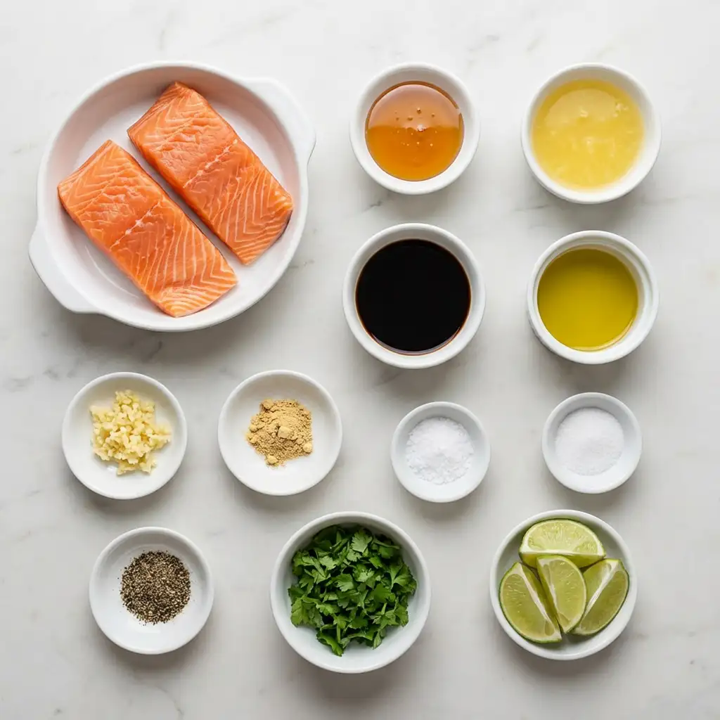 Ingredients for Honey Pineapple Glazed Salmon