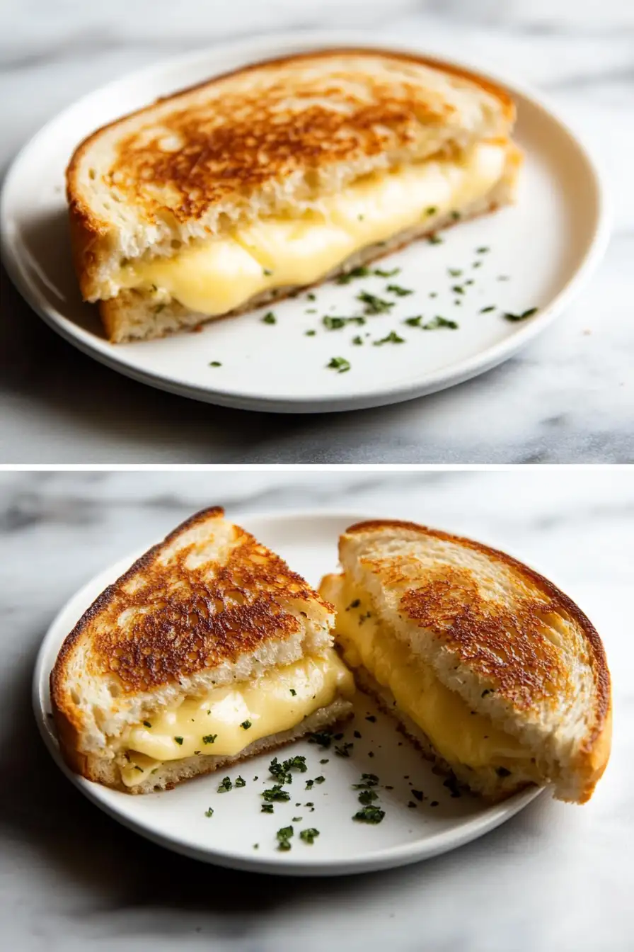 Garlic Bread Grilled Cheese