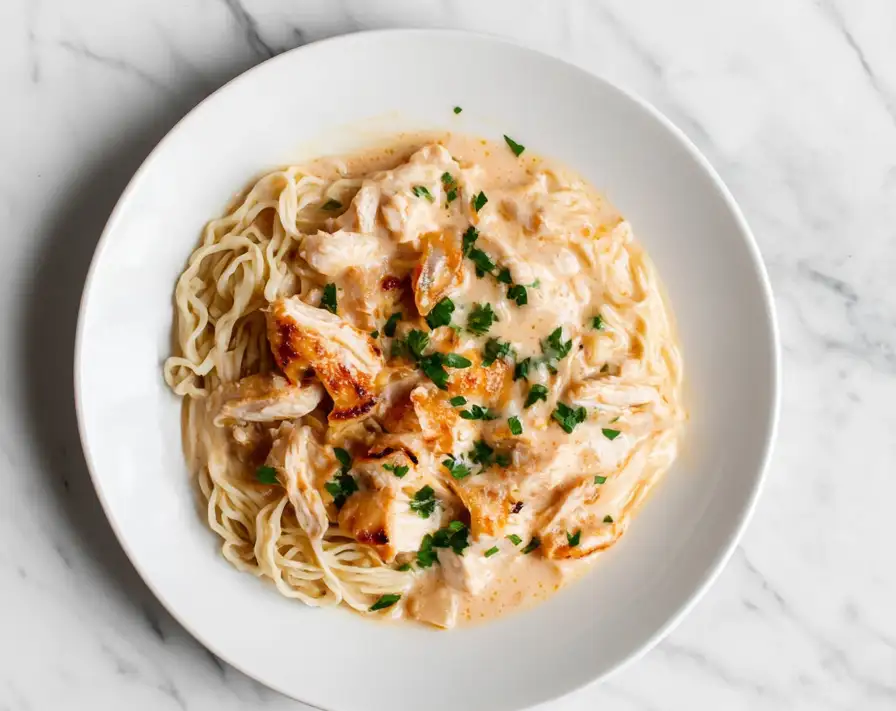 Creamy Garlic Chicken Ramen