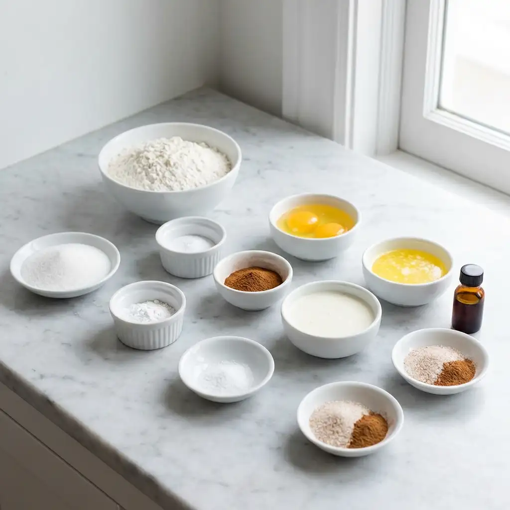 Ingredients for Cinnamon Donut Bread