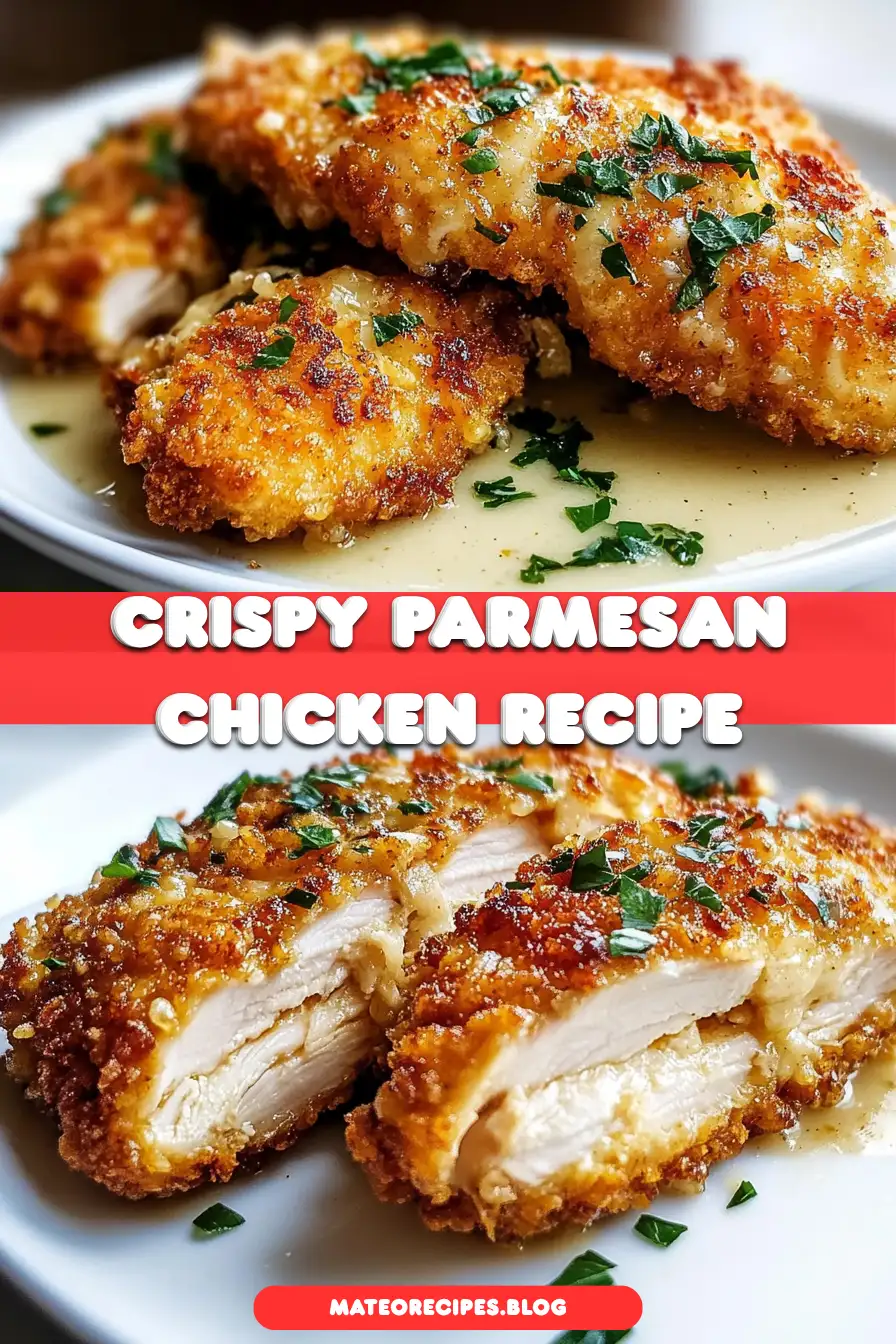 Crispy Parmesan Chicken with a Rich Garlic Sauce
