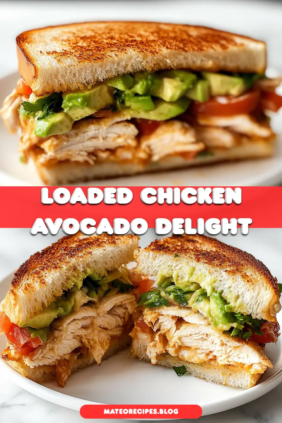 Loaded Chicken & Avocado Sandwich