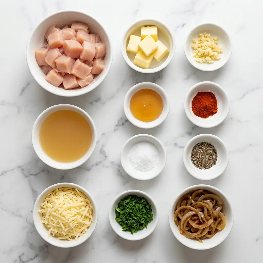 Ingredients for Texas Roadhouse Butter Chicken