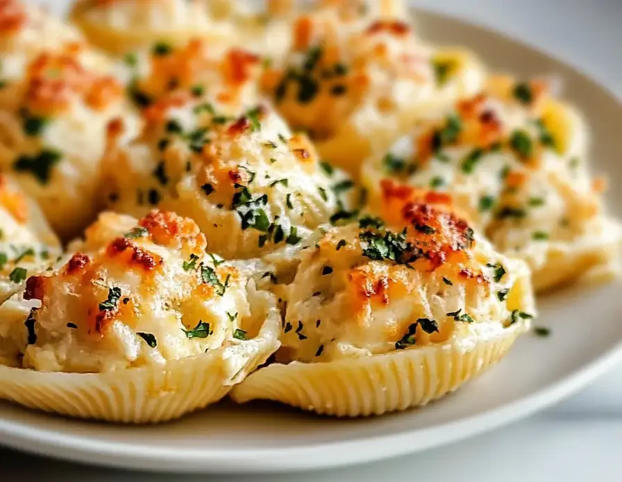 Creamy Seafood Stuffed Shells