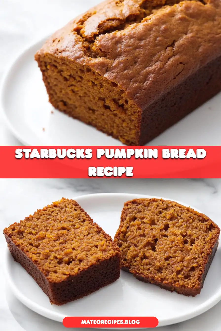 Copycat Starbucks Pumpkin Bread