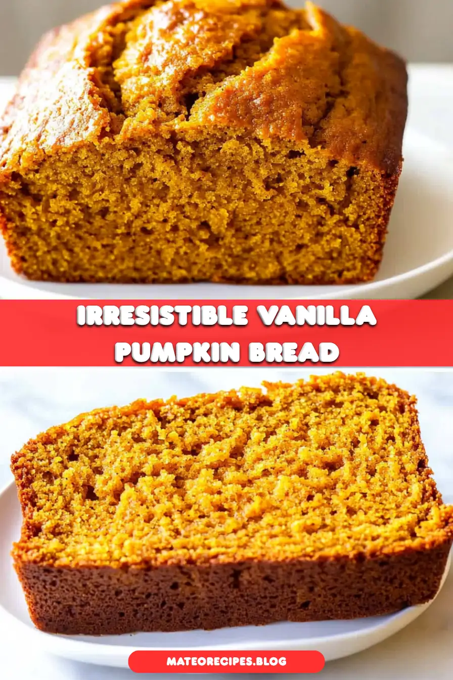 Vanilla Pudding Pumpkin Bread