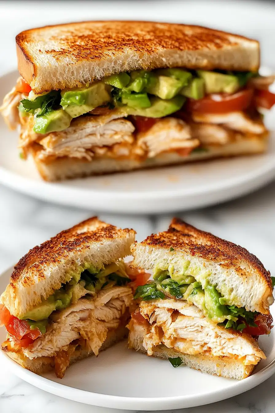 Loaded Chicken & Avocado Sandwich