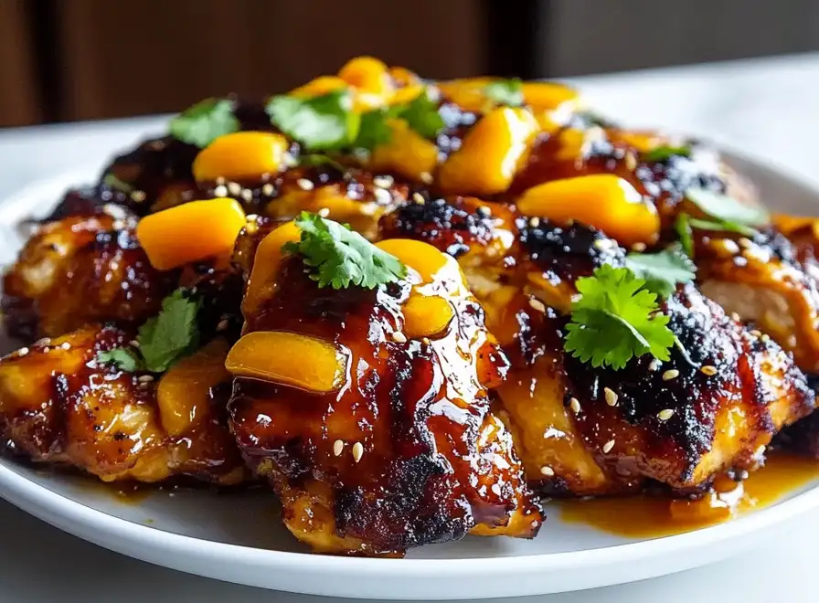 Asian Mango Glazed Chicken