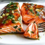 Honey-Lime Garlic Butter Baked Salmon