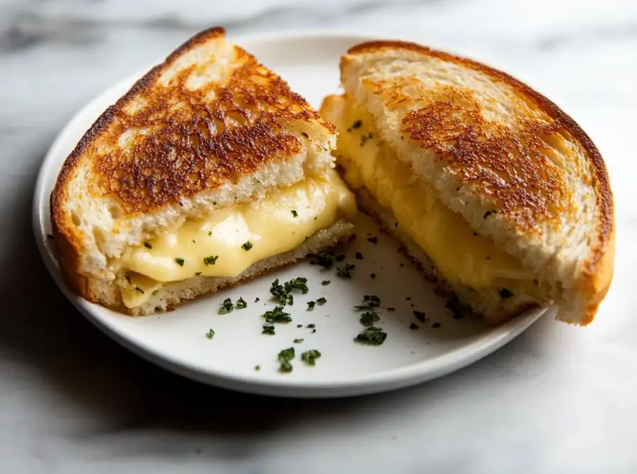 Garlic Bread Grilled Cheese