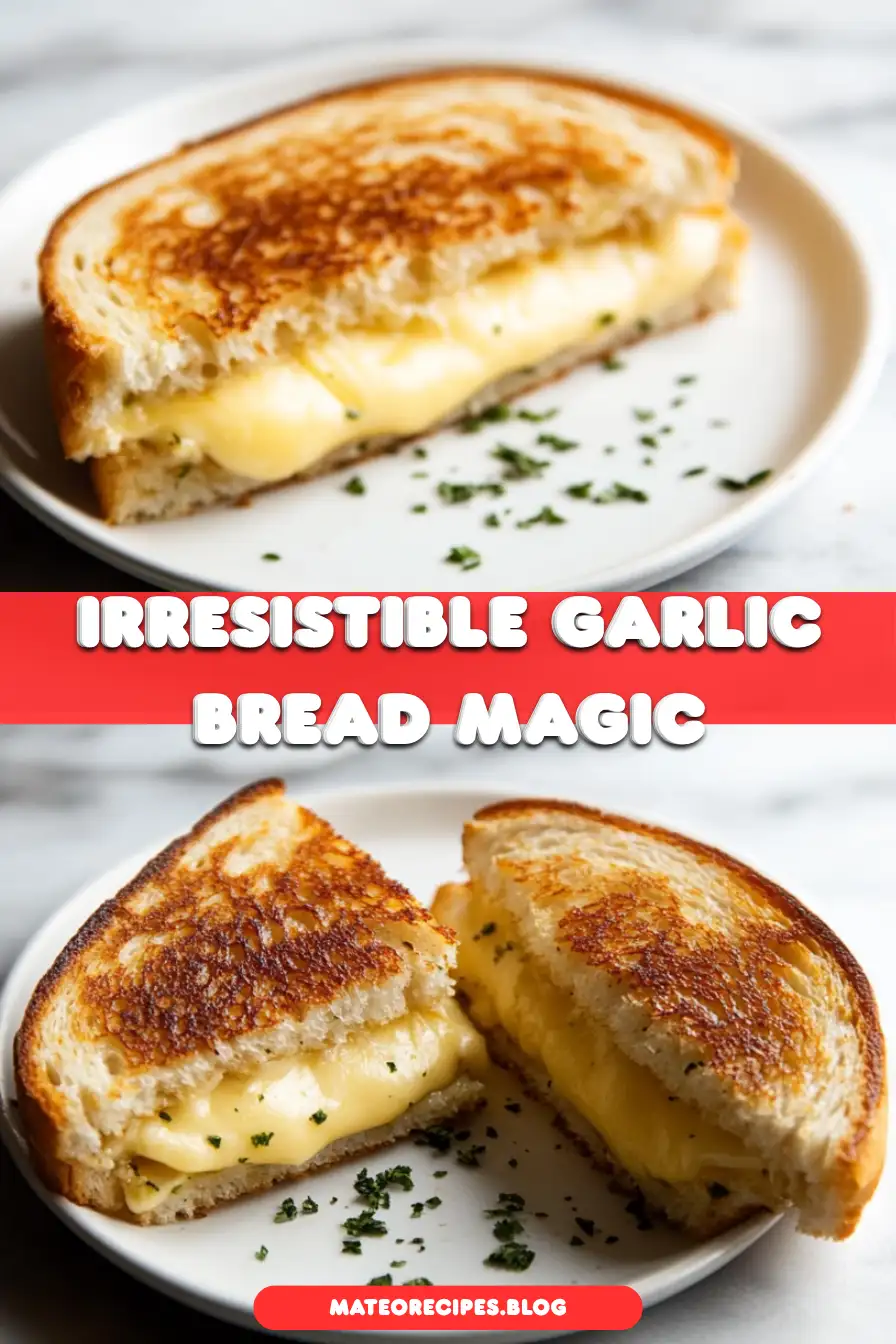 Garlic Bread Grilled Cheese