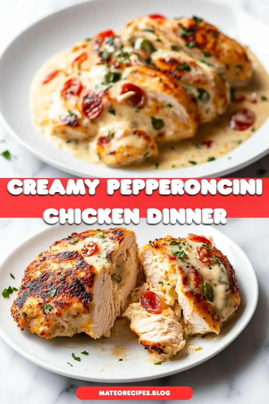 Creamy Pepperoncini Chicken Skillet