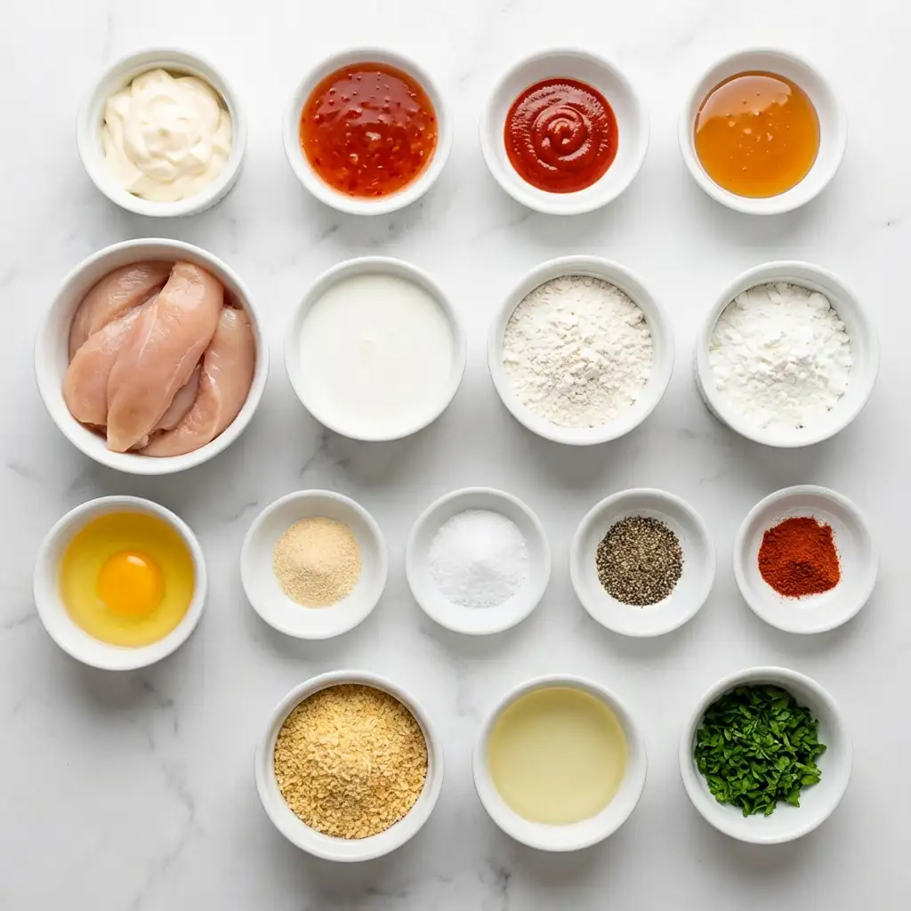 Ingredients for Bang Bang Chicken