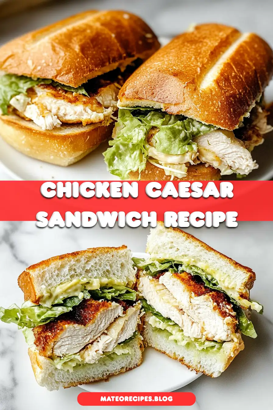 Chicken Caesar Sandwiches